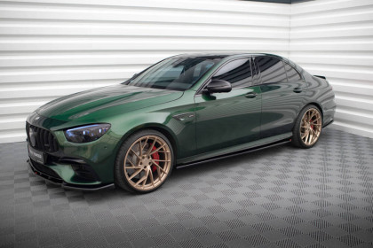 Prahové lišty Mercedes-AMG E63 W213 Facelift černý lesklý plast