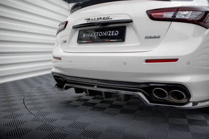 Spoiler zadního nárazniku Maserati Ghibli Mk3 Facelift černý lesklý plast