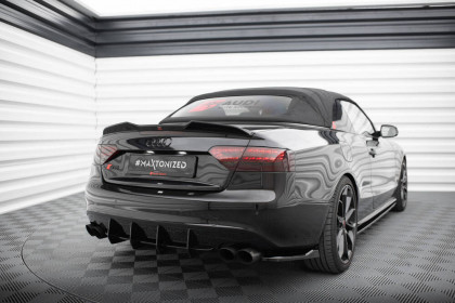 Prodloužení spoileru 3D Audi S5 / A5 S-Line Cabrio 8T černý lesklý plast
