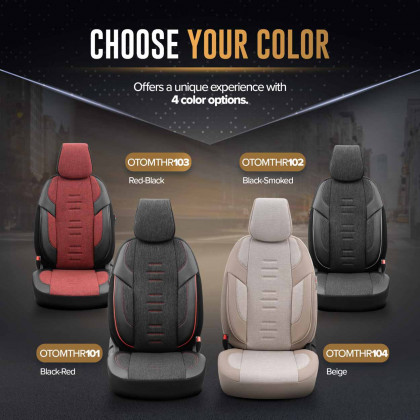 Sada autopotahů OTOM THRONE 103 RED 3-ZIP