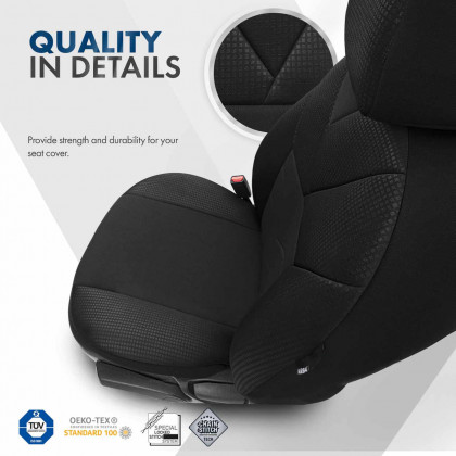 Sada autopotahů OTOM TEMPO 1501 BLACK NZ