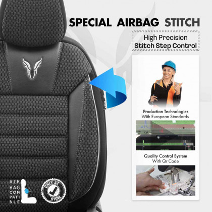 Sada autopotahů OTOM TORO 902 BLACK/SMOKED NZ