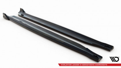 Prahové lišty V.2 BMW X5 M-Pack F15 černý lesklý plast