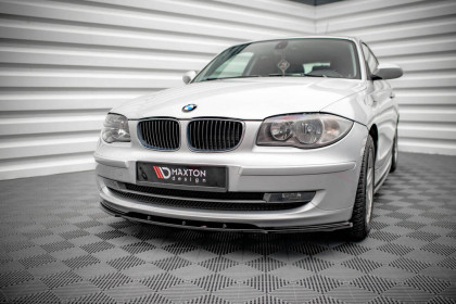 Spojler pod nárazník lipa V.2 BMW 1 E81 Facelift černý lesklý plast
