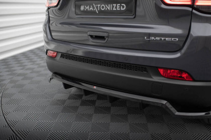 Spoiler zadního nárazniku Jeep Compass Limited Mk2 Facelift černý lesklý plast