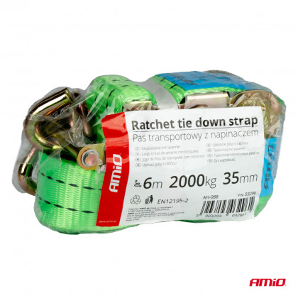 Upínací popruh s ráčnou 2000kg 35mm 6m