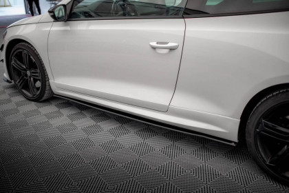 Prahové lišty Street pro Volkswagen Scirocco R Mk3 černo červené