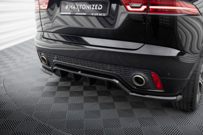 Spoiler zadního nárazniku Jaguar E-Pace R-Dynamic Mk1 černý lesklý plast