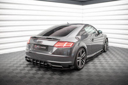 Splittery zadní boční Street Pro + flaps Audi TT S-Line 8S černo červené