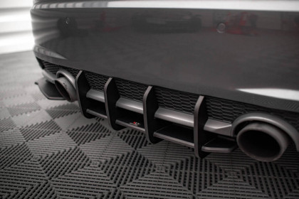 Spoiler zadního nárazníku Street pro Audi TT S-Line 8S černo červené