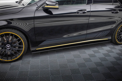 Prahové lišty Street pro Mercedes-AMG CLA 45 C117 Facelift černo červené