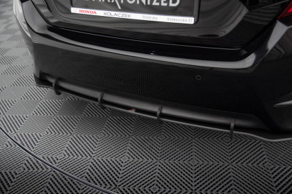 Spoiler zadního nárazníku Street pro Honda Civic Mk10 černo červený
