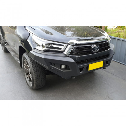 Front steel bumper with bull bar and winch plate OFD