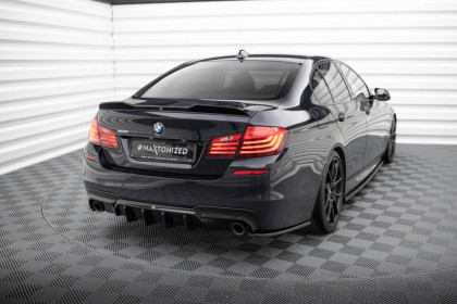 Prodloužení spoileru 3D BMW 5 M-Pack F10 černý lesklý plast