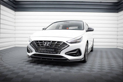 Spojler pod nárazník lipa V.2 Hyundai I30 Mk3 Facelift černý lesklý plast