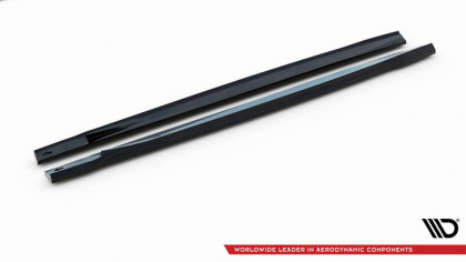 Prahové lišty V.2 BMW X6 M-Pack G06 Facelift černý lesklý plast