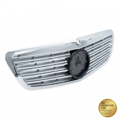 Sportovní maska - Mercedes-Benz S-Class (W221) 2005-2009 - chrom / silver