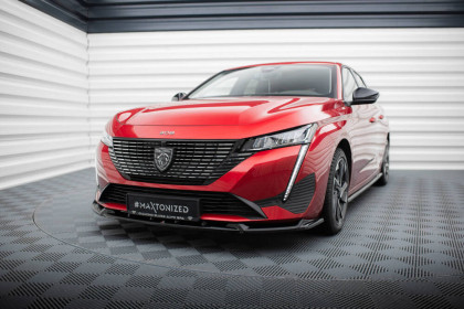 Spojler pod nárazník lipa V.2 Peugeot 308 Mk3 černý leský plast