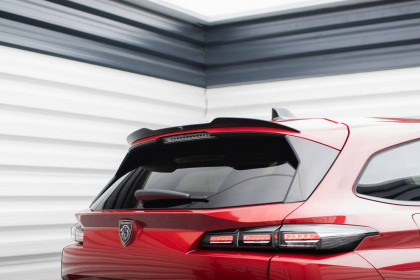 Prodloužení spoileru Peugeot 308 SW Mk3 černý lesklý plast