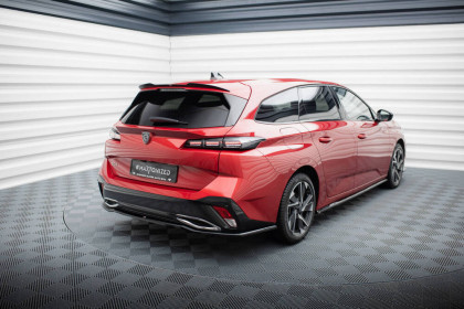 Prodloužení spoileru Peugeot 308 SW Mk3 černý lesklý plast