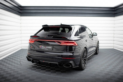 Prodloužení spoileru spodní 3D Audi RSQ8 Mk1 černý lesklý plast