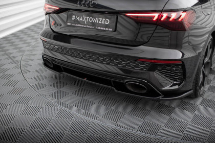 Spoiler zadního nárazniku Audi RS3 Sportback 8Y černý lesklý plast