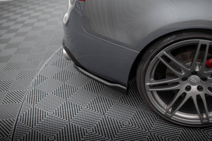 Splittery zadní boční V.2 Audi S5 Coupe 8T Facelift černý lesklý plast
