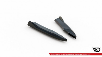 Splittery zadní boční V.2 Audi S5 Coupe 8T Facelift černý lesklý plast