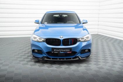 Spojler pod nárazník lipa V.1 BMW 3 GT M-Pack F34 černý leský plast