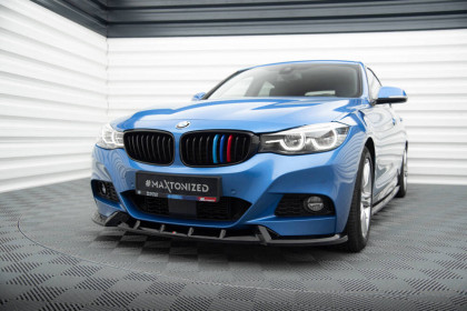 Spojler pod nárazník lipa V.1 BMW 3 GT M-Pack F34 černý leský plast