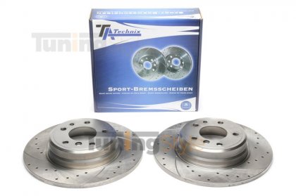 Sportovní brzdové kotouče TA Technix -Zadní 324mm BMW 7 E38 / 8 E31