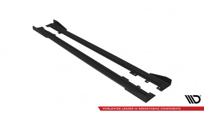 Prahové lišty Street pro + flaps Ford Mustang GT Mk6 černo červené