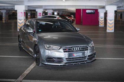 Street pro spojler pod nárazník lipa Audi S3 / A3 S-Line Sedan 8V černý