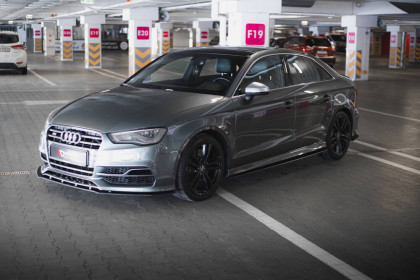 Street pro spojler pod nárazník lipa Audi S3 / A3 S-Line Sedan 8V černý