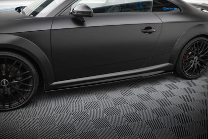 Prahové lišty Audi TT S 8S Facelift černý lesklý plast