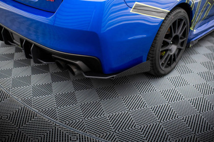 Splittery zadní boční Street Pro + flaps Subaru WRX STI Mk1 černo červené