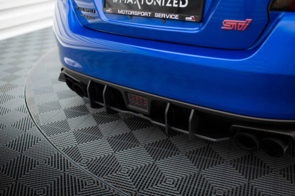 Spoiler zadního nárazníku Street pro Subaru WRX STI Mk1 černo červený