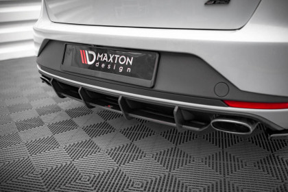 Spoiler zadního nárazníku Street pro Seat Leon Cupra Sportstourer Mk3 černo červený