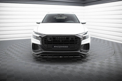 Spojler pod nárazník lipa V.2 Audi SQ8 / Q8 S-Line Mk1 černý leský plast