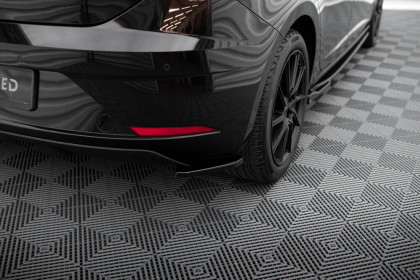 Splittery zadní boční V.1 Seat Leon Mk3 Facelift černý lesklý plast