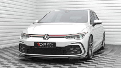Spojler pod nárazník lipa V.6 Volkswagen Golf GTI Mk8 černý leský plast