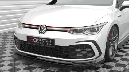 Spojler pod nárazník lipa V.6 Volkswagen Golf GTI Mk8 černý leský plast