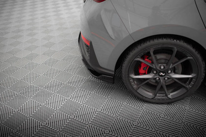 Splittery zadní boční V.6 Hyundai I30 N Hatchback Mk3 Facelift černý lesklý plast