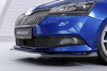 Spoiler pod přední nárazník CSR CUP pro Škoda Fabia 3 (Typ NJ) - černý matný