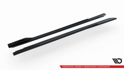 Prahové lišty V.1 BMW 5 M-Pack G60 černý lesklý plast