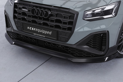 Spoiler pod přední nárazník CSR CUP pro Audi Q2 (Typ GA) S-Line 2020- carbon look lesklý