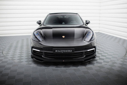Spojler pod nárazník lipa V.4 Porsche Panamera E-Hybrid 971 Facelift černý lesklý plast