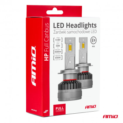 LED žárovky hlavního svícení HP Série H8/H9/H11 Full Canbus AMiO-03677