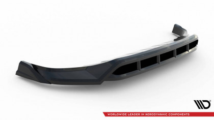Spojler pod nárazník lipa Porsche Cayenne Mk3 Facelift černý lesklý plast