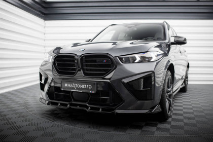 Spojler pod nárazník lipa V.1 BMW X5 M F95 Facelift černý lesklý plast